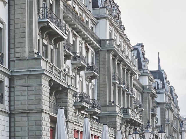 Fassade Detail Grand Hotel National Luzern