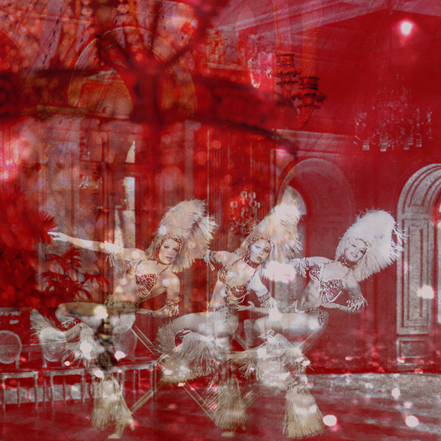Moulin Rouge Bild Hochformat Tänzerinnen V2