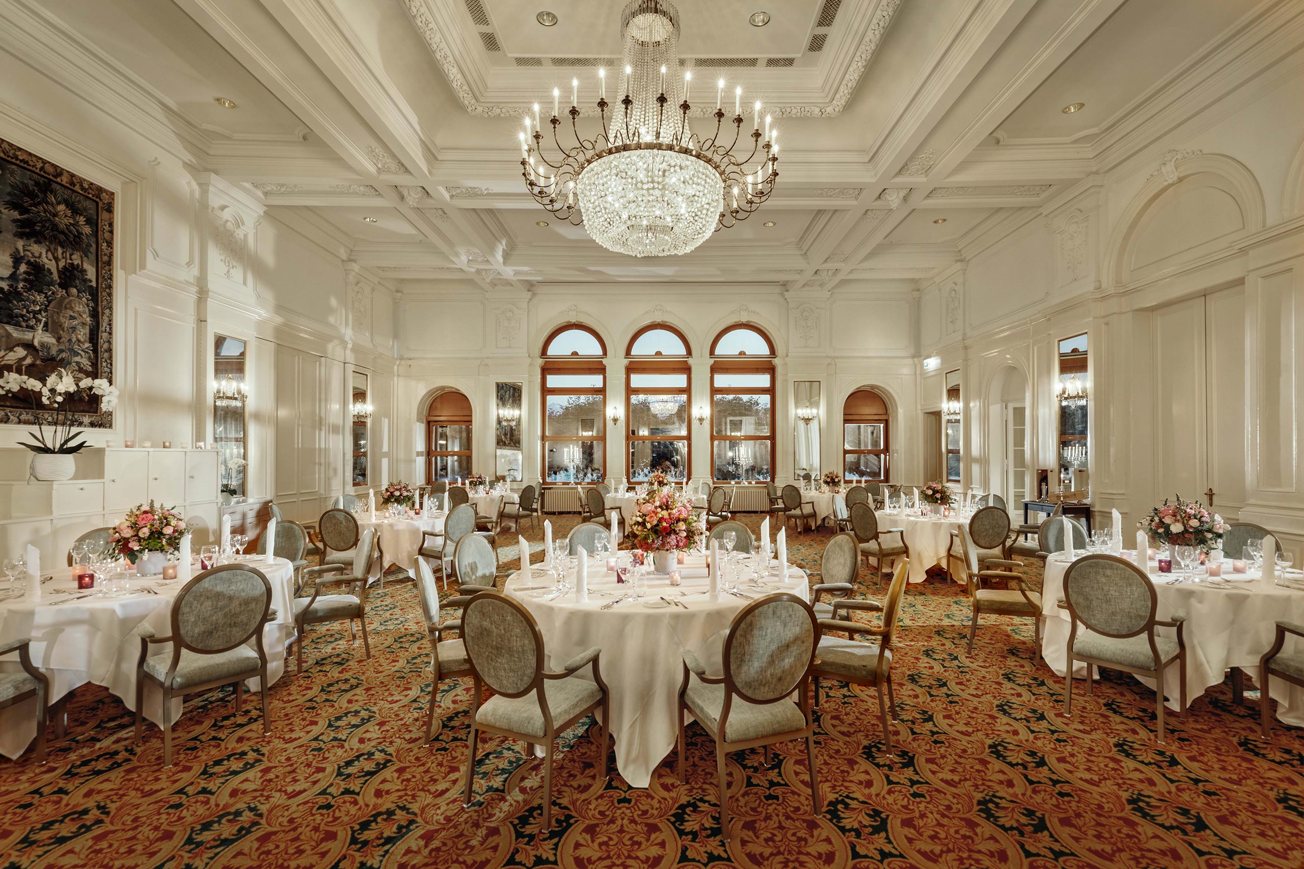 Festsaal Ritz Bankettbestuhlung