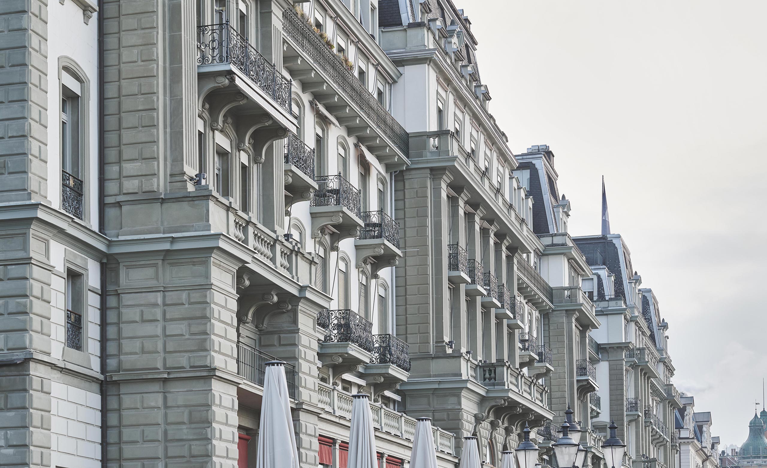 Fassade Detail Grand Hotel National Luzern