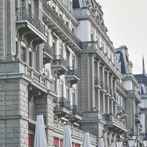 Fassade Detail Grand Hotel National Luzern