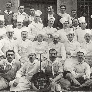 Küchenbrigade Grand Hotel National anno 1914