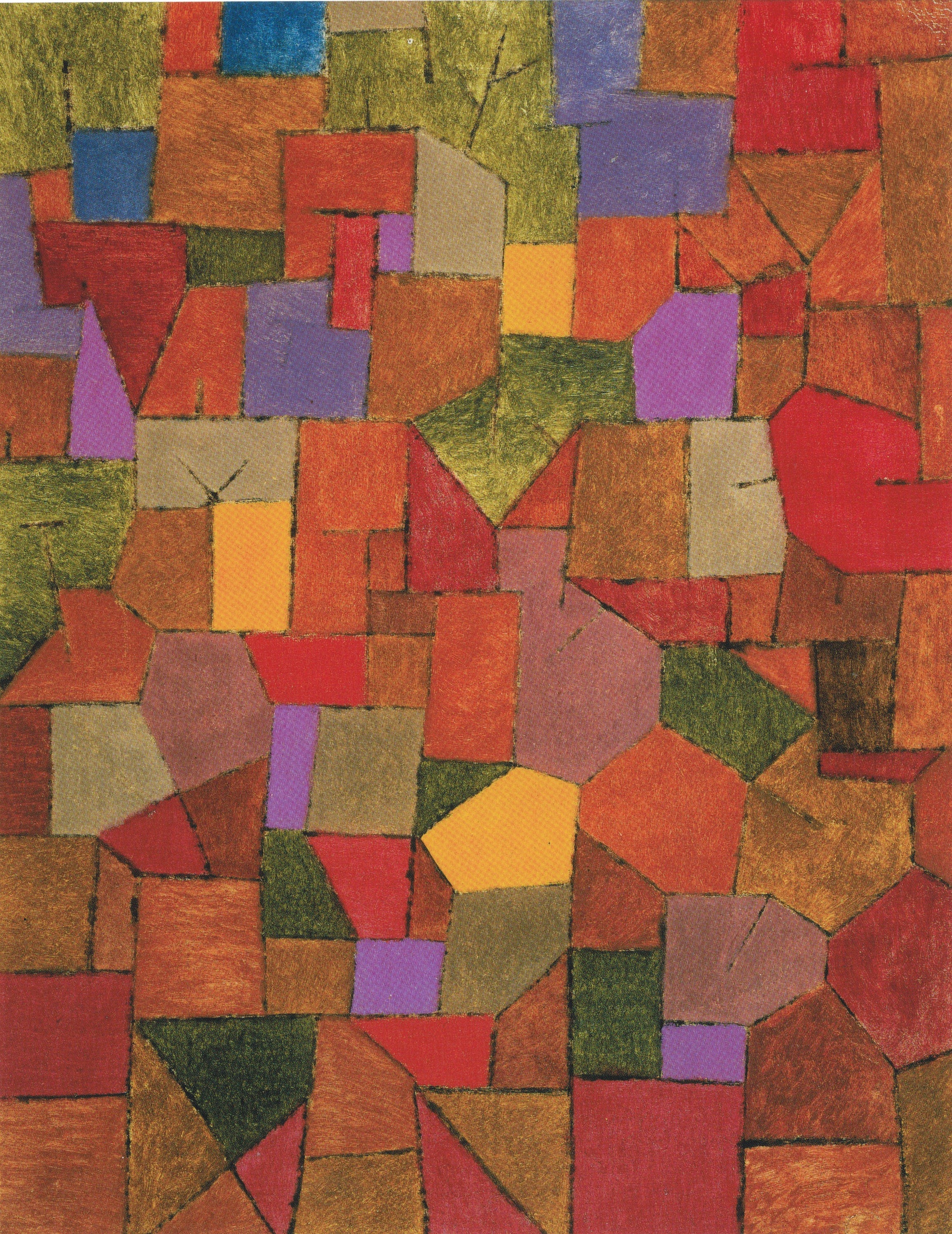 Klee Paul, Bergdorf(Herbstlich), 1934. Museum Sammlung Rosengart, Luzern. The Rosengart Collection Museum, Lucerne. (1)